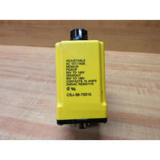 Potter & Brumfield CSJ-38-70010 Voltage Sensing Relay CSJ3870010 - Used