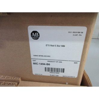 Allen Bradley 1494G-BF6N-422-MIC Enclosed Disconnect MIC-1494-B6