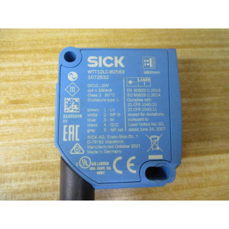 Sick WTT12LC-B2563 PowerProx Time-Of-Flight Sensor 1072532 - Used