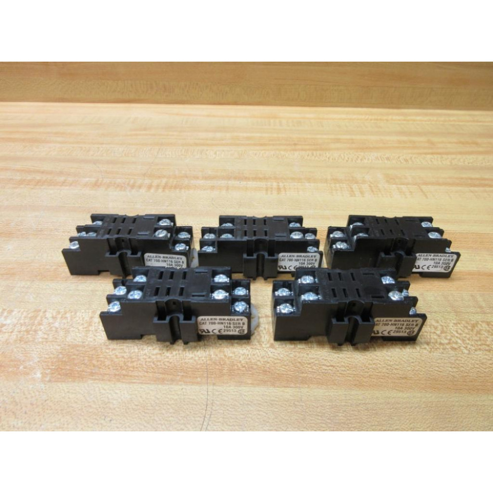 Allen Bradley 700-HN116 Socket Relay 700HN116 Series B (Pack of 5) - Used