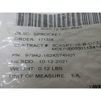 Intralox 97942-162K574H01 Sprocket 97942162K574H01 (Pack of 2) - New No Box