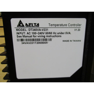 Delta DT340VA-V231 Temperature Controller DT340VAV231 - Used