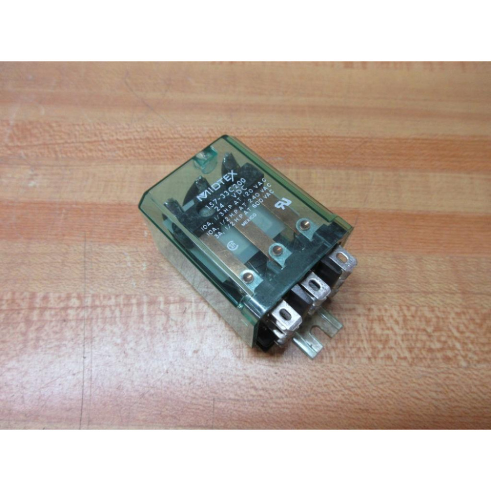 Midtex 157-33C200-24V DC Relay 157-33C200-24VDC - New No Box