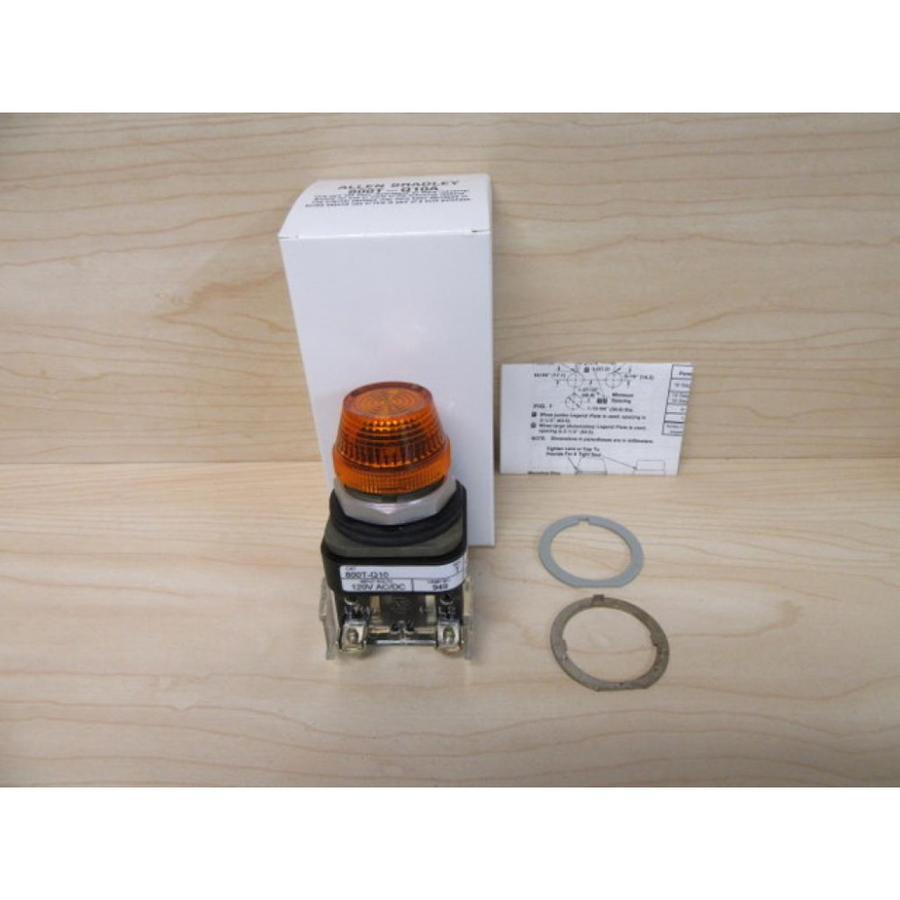 Allen Bradley 800T-Q10 Pilot Light Amber 800T-Q10A