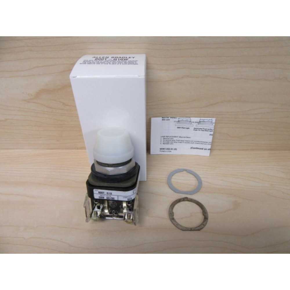 Allen Bradley 800T-Q10 Pilot Light White 800T-Q10W