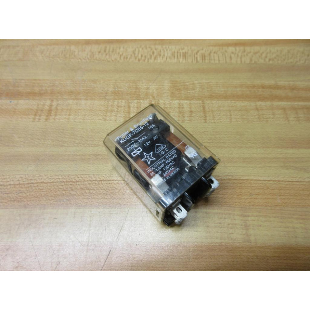 Potter & Brumfield KUGP-7D55-12V DC Relay KUGP-7D55-12VDC - Used