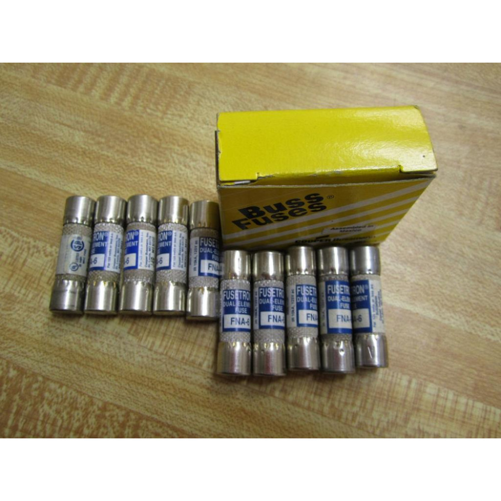Buss FNA-6 Bussmann Fuse Cross Ref 1CT53 (Pack of 10)
