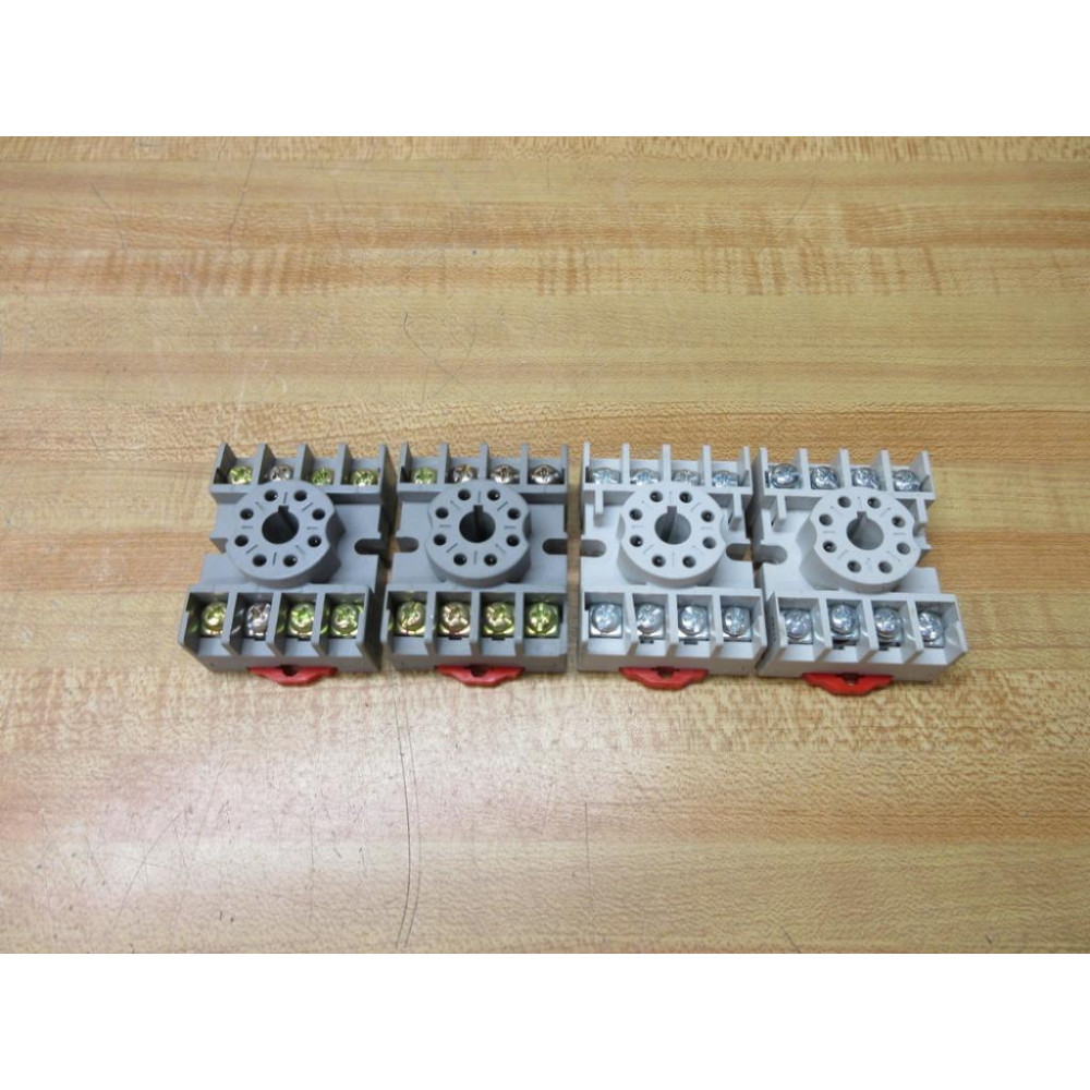 Square D 8501-NR51 Relay Socket 8501NR51 10A, 600V (Pack of 4) - Used