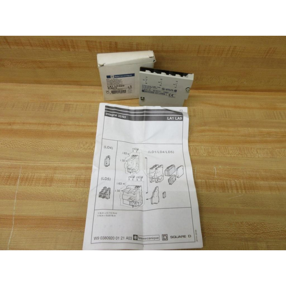 Telemecanique LA1 LC020 Square D Auxiliary Contact LA1LC020