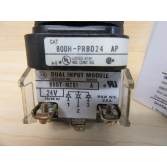 Allen Bradley 800H-PRBD24RAP Push Button Switch - New No Box