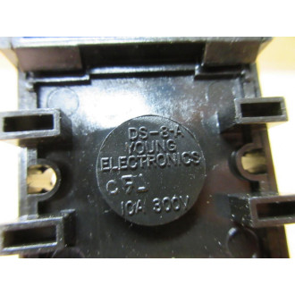 Young Electronics DS-8-A Relay Socket DS8A (Pack of 3) - Used