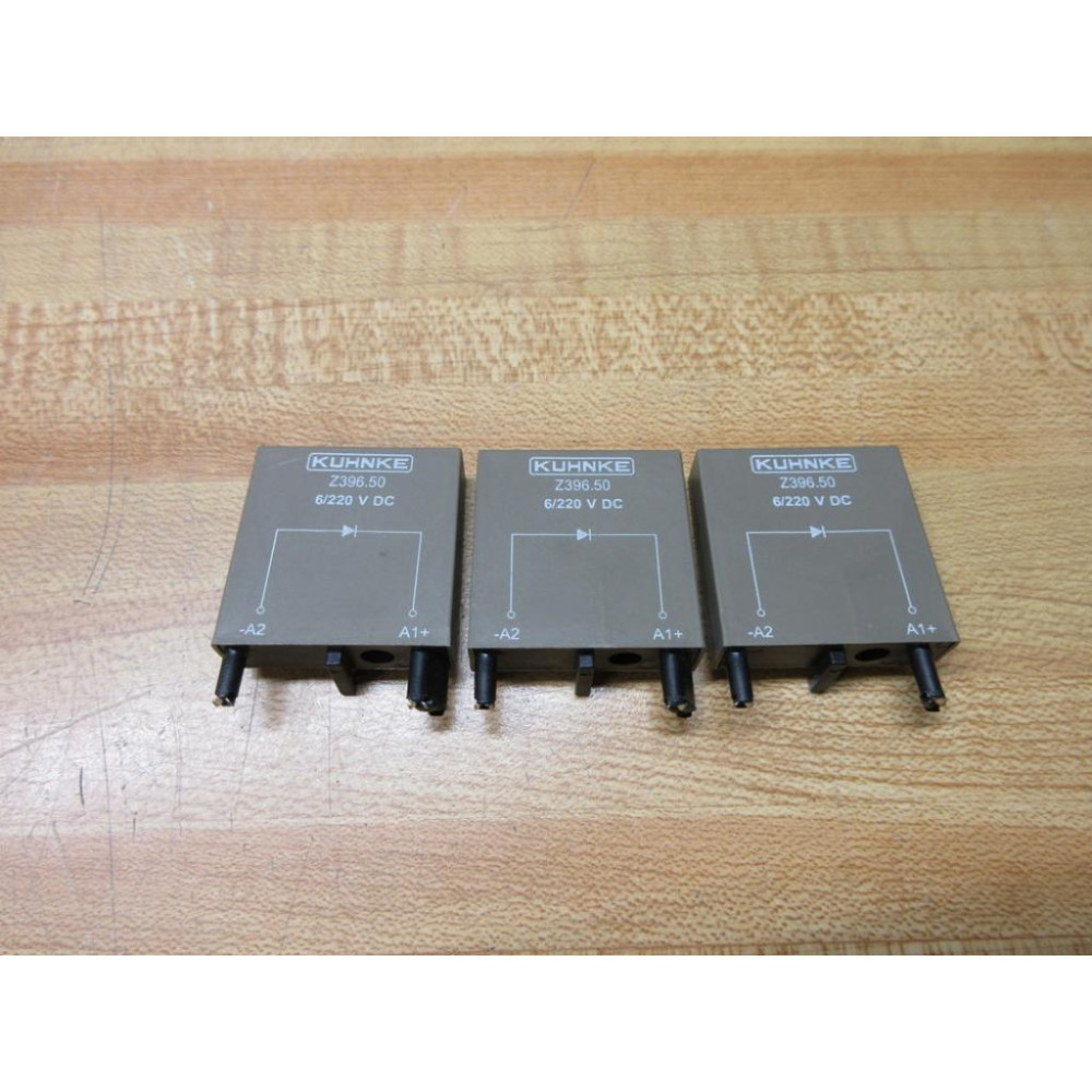 Kuhnke Z396.50 Diode Relay Z39650 (Pack of 3) - Used