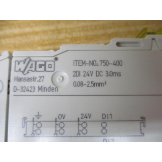 Wago 750-400 DIgital Input Module 750400 - New No Box