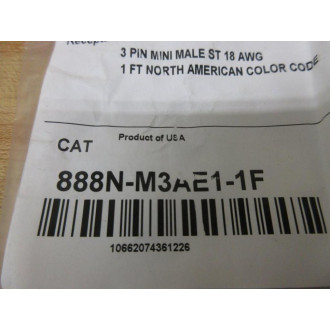 Allen Bradley 888N-M3AE1-1F Receptacle 888NM3AE11F