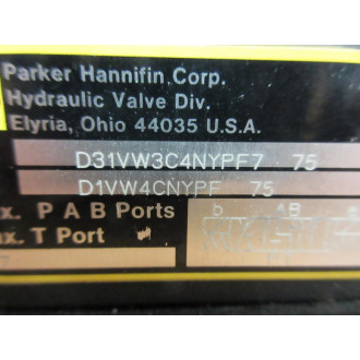 Parker  Hannifin D31VW3C4NYPF7 Valve - New No Box