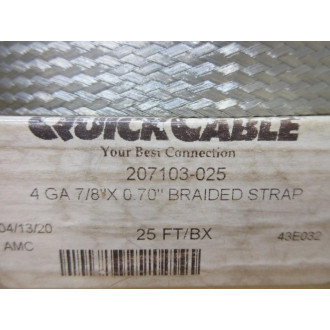 Quick Cable 207103-025 Braided Ground Strap 207103025