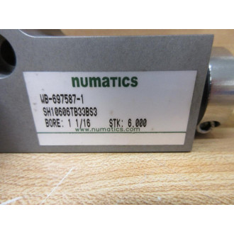 Numatics SH10606TB33BS3 Linear Slide WB-697587-1 - New No Box