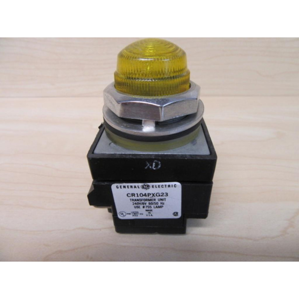 General Electric CR104PXG23 Transformer Light Socket Yellow - Used