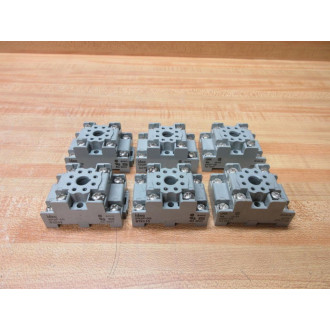 IDEC SR2P-05 Relay Socket 8 Pin SR2P05 (Pack of 6) - Used