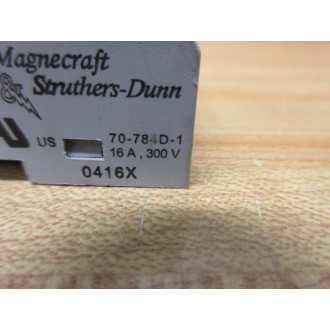 MagnecraftStruthers-Dunn 70-784D-1 Socket 70784D1 - Used