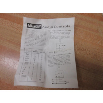Mallory L2000 Potentiometer