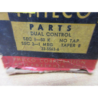 Philco 33-5563-6 Potentiometer 3355636