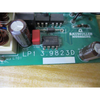Baumuller 3.9823D Power Supply Board Assembly 39823D - Used