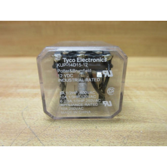 Potter & Brumfield KUP14D15-12V DC Relay KUP14D15-12VDC . - Used