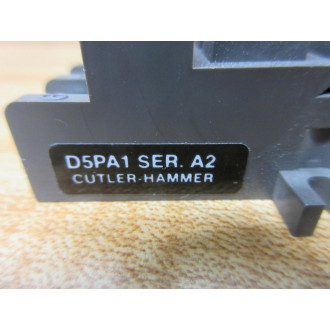 Cutler Hammer D5PA1 Eaton Relay Socket - New No Box