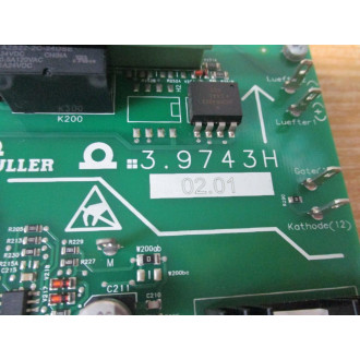 Baumuller 3.9743H Circuit Board 3.9227E 02.01 - Used