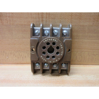 Amphenol 146-103 Relay Socket 146103 Brown - Used
