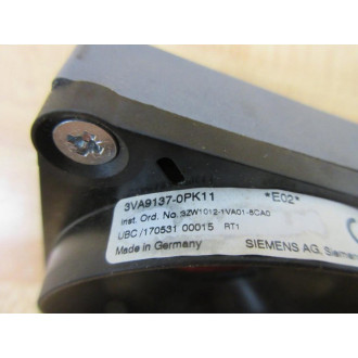 Siemens 3VA9137-0PK11 Rotary Switch 3VA91370PK11 Operator Only - New No Box