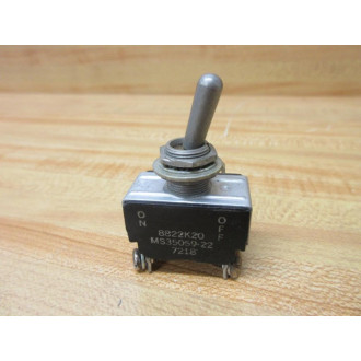 EatonCutler-Hammer 8822K20 Toggle Switch MS35059-22 - New No Box