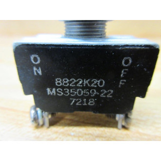 EatonCutler-Hammer 8822K20 Toggle Switch MS35059-22 - New No Box