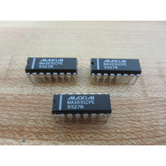 Maxim MAX691CPE Integrated Circuit (Pack of 3) - New No Box