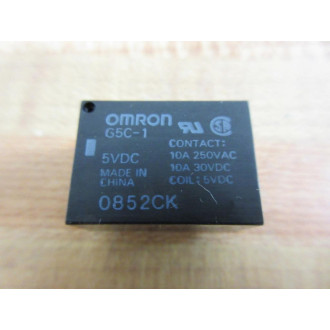 Omron G5C-1-DC5 Relay G5C1DC5 (Pack of 5) - New No Box