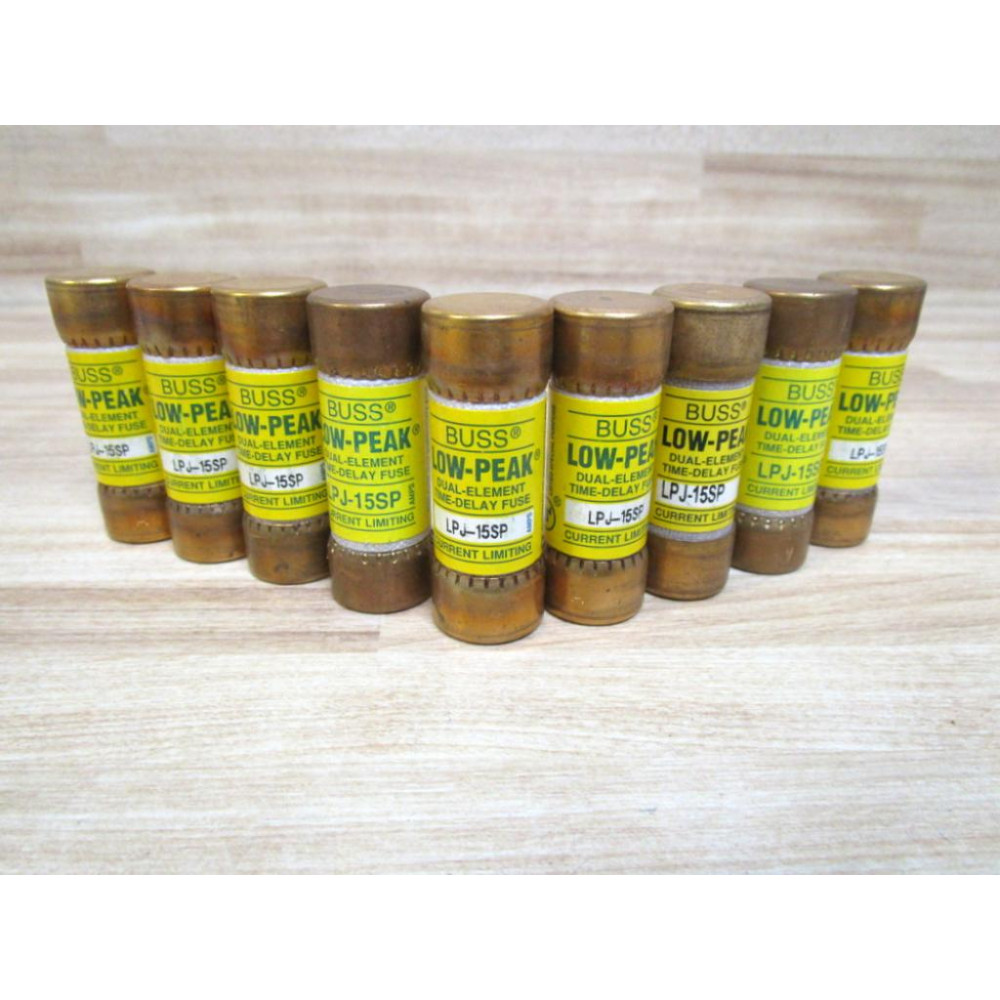 Buss LPJ-15SP Bussmann Fuse Cross Ref 4XF32 (Pack of 9) - New No Box
