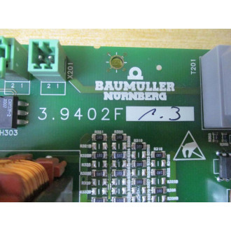Baumuller 3.9402F Drive Card 39402F 1.3 - Used