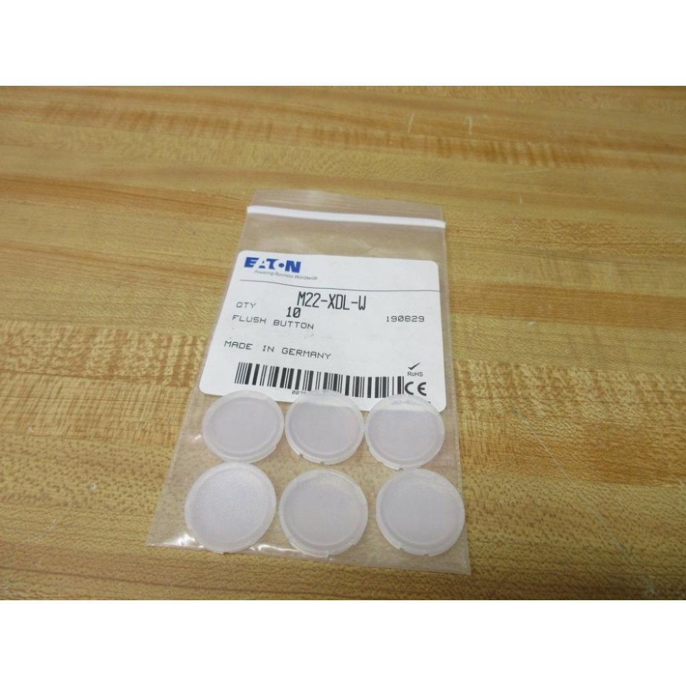 Eaton M22-XDL-W Flush Button M22XDLW (Pack of 6)