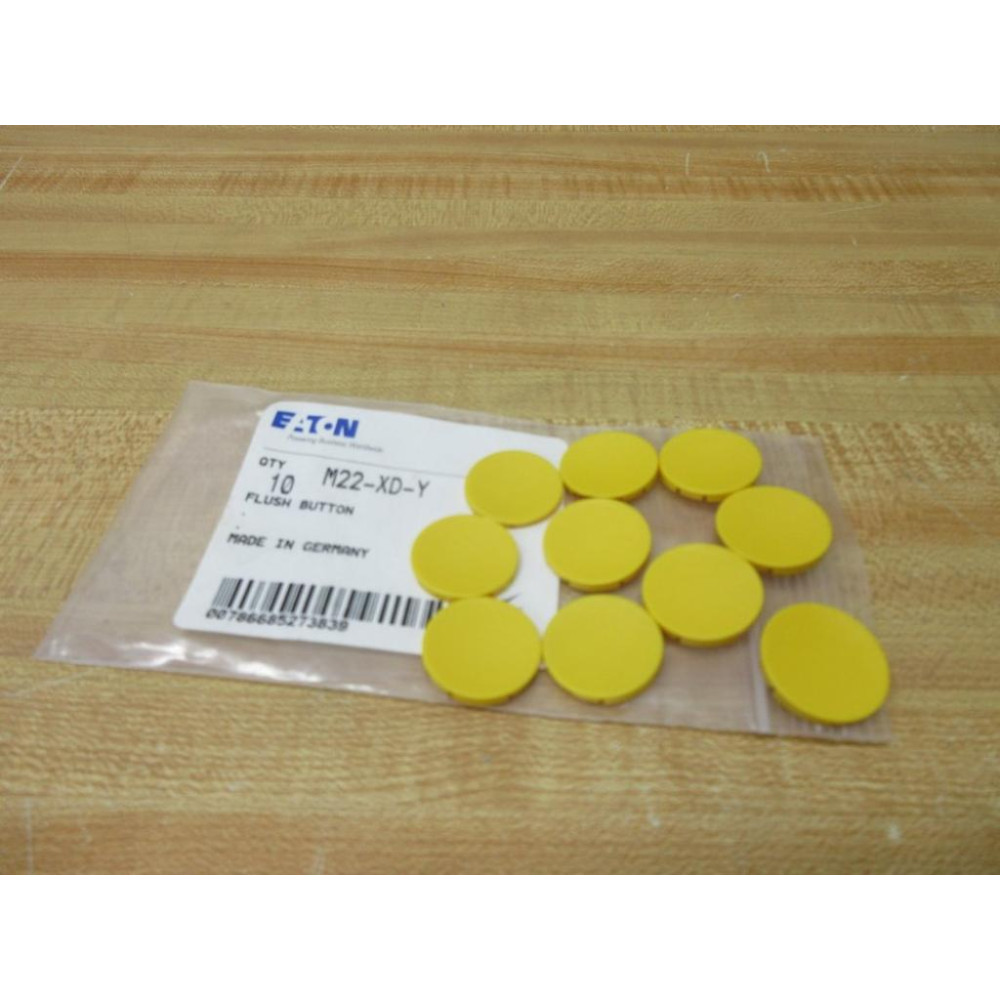 Eaton M22-XD-Y Flush Button M22XDY (Pack of 10)