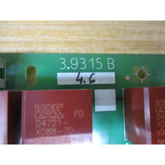 Baumuller 3.9315B Circuit Board 39315B 4.6 - Used