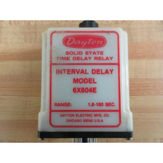 Dayton 6X604E Time Delay Relay - Used