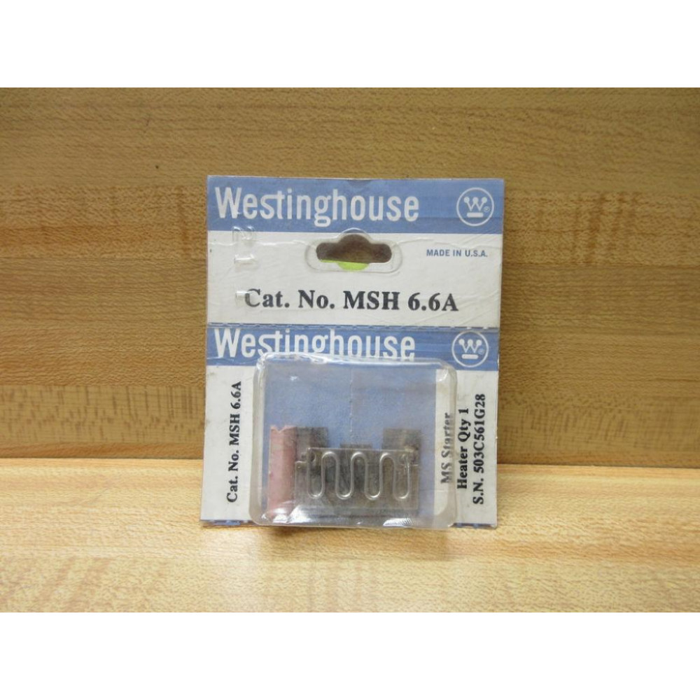 Westinghouse MSH6.6A Cutler Hammer Overload Heater 503C561G28