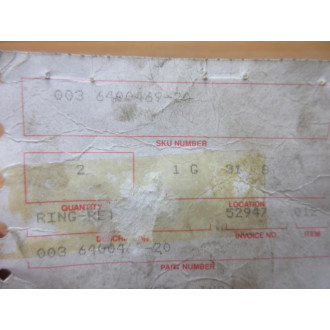 Lift Parts Manufacturing 003-6400469-20 Retaining Ring 003640046920 (Pack of 2)