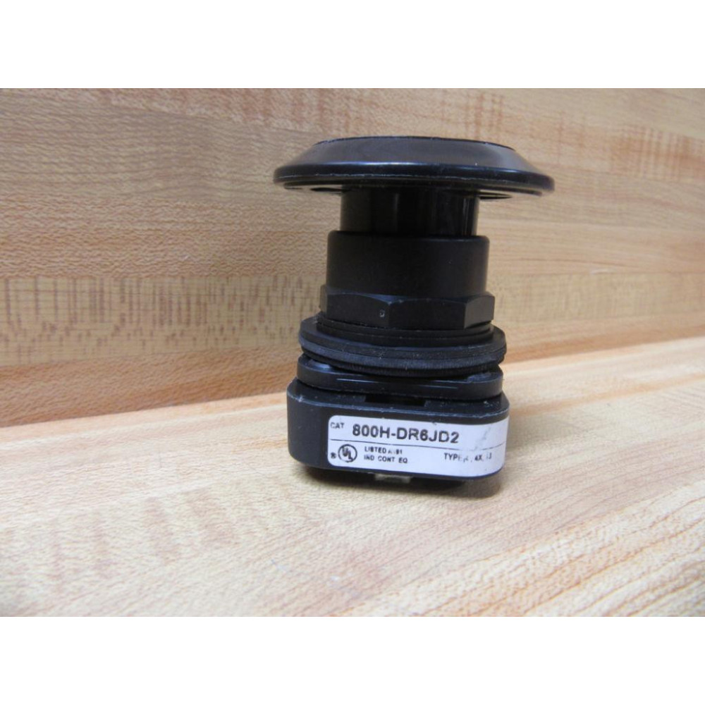 Allen Bradley 800H-DR6JD2 Pushbutton 800H-DR Black - New No Box