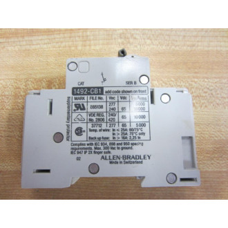 Allen Bradley 1492-CB1G010 Circuit Breaker 1492CB1G010 Series B - New No Box