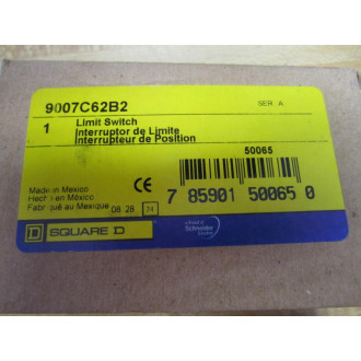 Square D 9007-C62B2 Limit Switch 9007C62B2