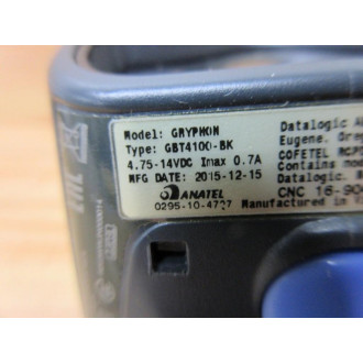 Datalogic GBT4100-BK Gryphon Barcode Scanner  GBT4100BK - Used