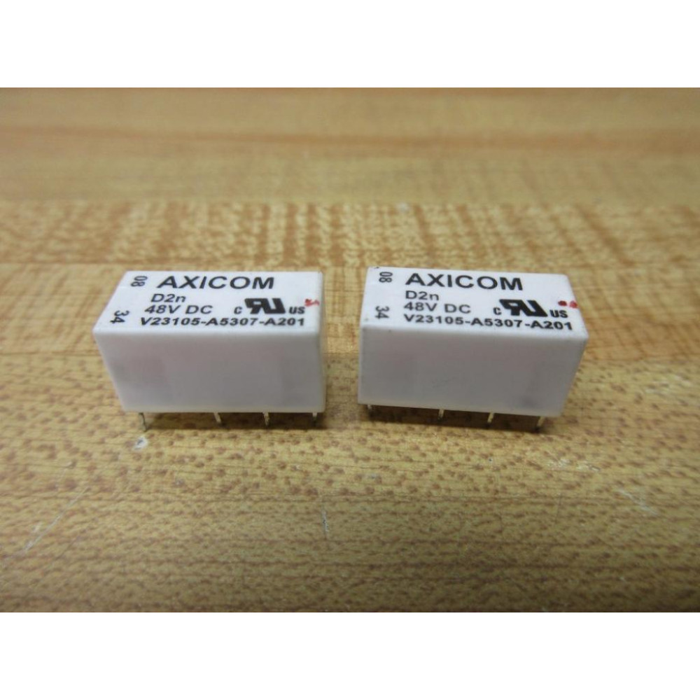 Axicom V23105-A5307-A201 Signal Relay V23105A5307A201 (Pack of 2) - New No Box