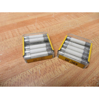 Buss ABC-20 Bussmann Fuse Cross Ref 1BX46 White (Pack of 10)